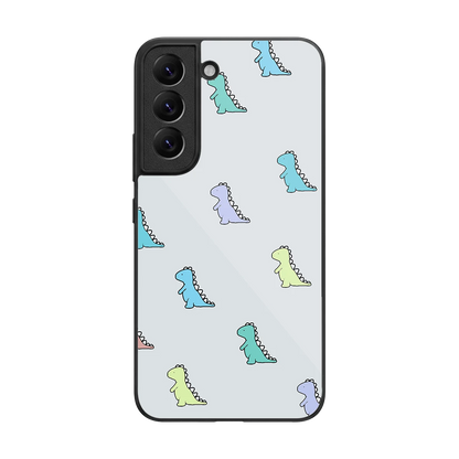 Dino back phone cover | glass case for samsung galaxy s22