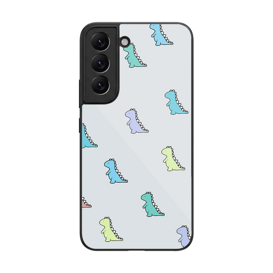 Dino back phone cover | glass case for samsung galaxy s22