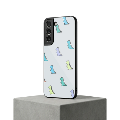 Dino samsung galaxy s22 mobile cover | shockproof glass phone case
