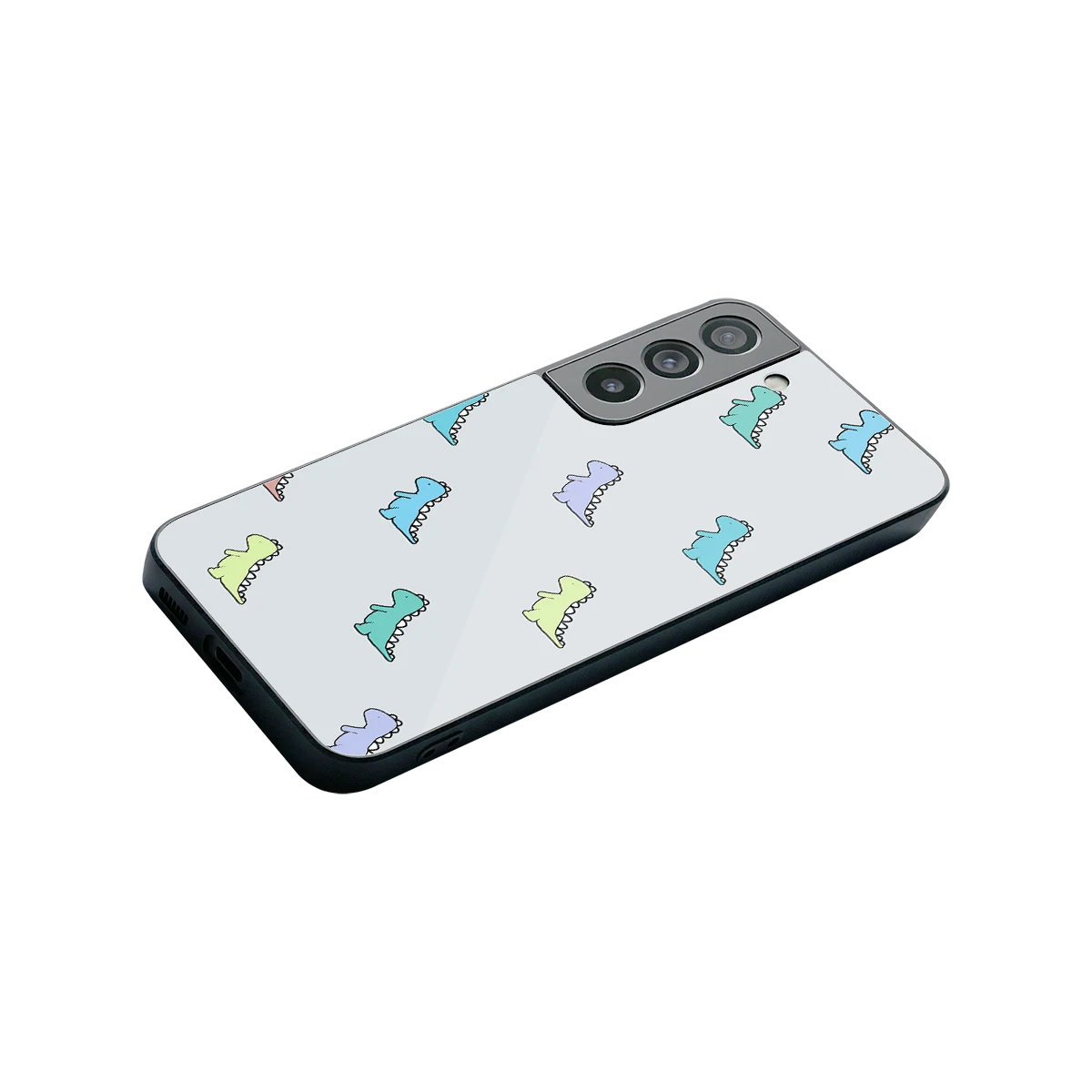 Dino stylish phone case for samsung galaxy s22 | glossy glass and slim fit
