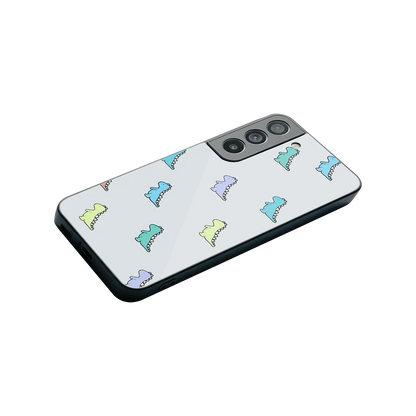 Dino stylish phone case for samsung galaxy s22 | glossy glass and slim fit