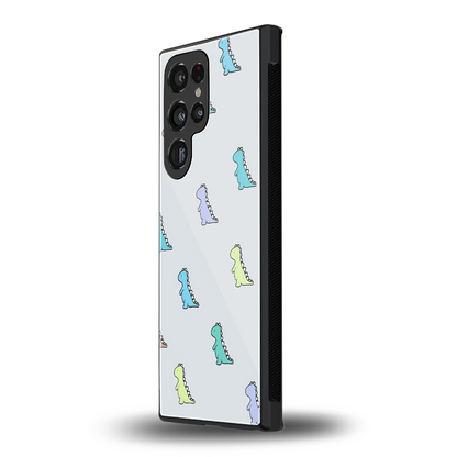 Dino samsung galaxy s23 ultra mobile cover | shockproof glass phone case