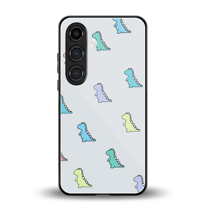 Dino back phone cover | glass case for samsung galaxy s24 plus