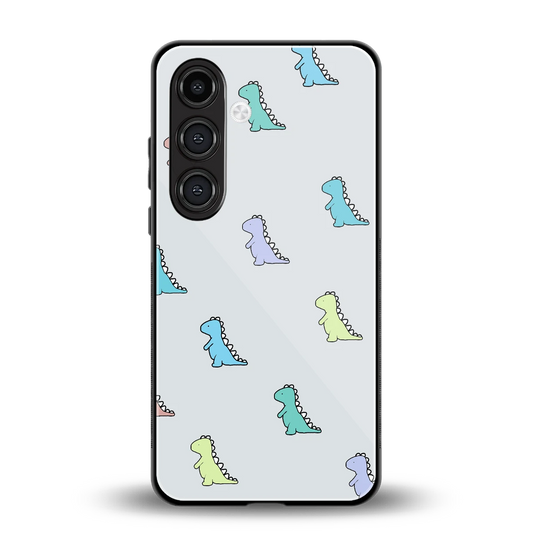 Dino back phone cover | glass case for samsung galaxy s24 plus