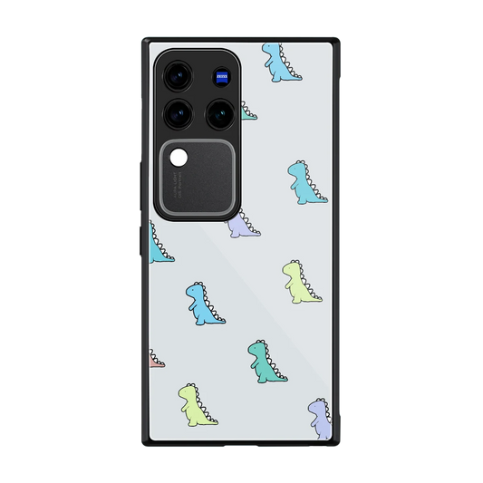 Dino back phone cover | glass case forvivo v30 pro