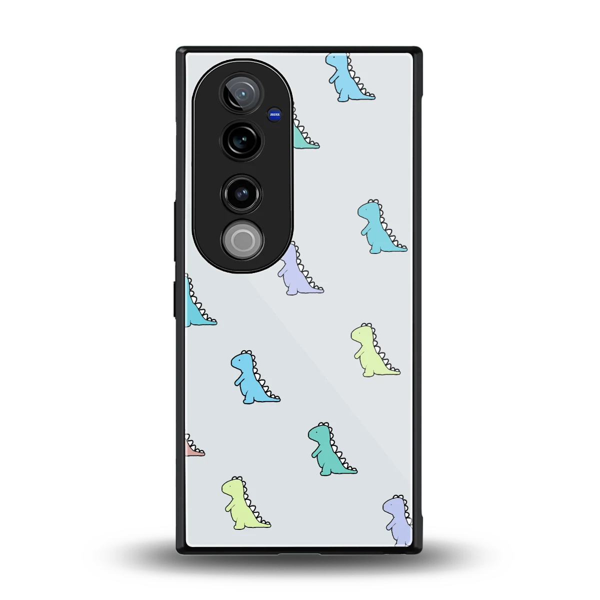 Dino back phone cover | glass case for vivo v40 pro