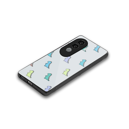 Dino stylish phone case for vivo v40e | glossy glass and slim fit