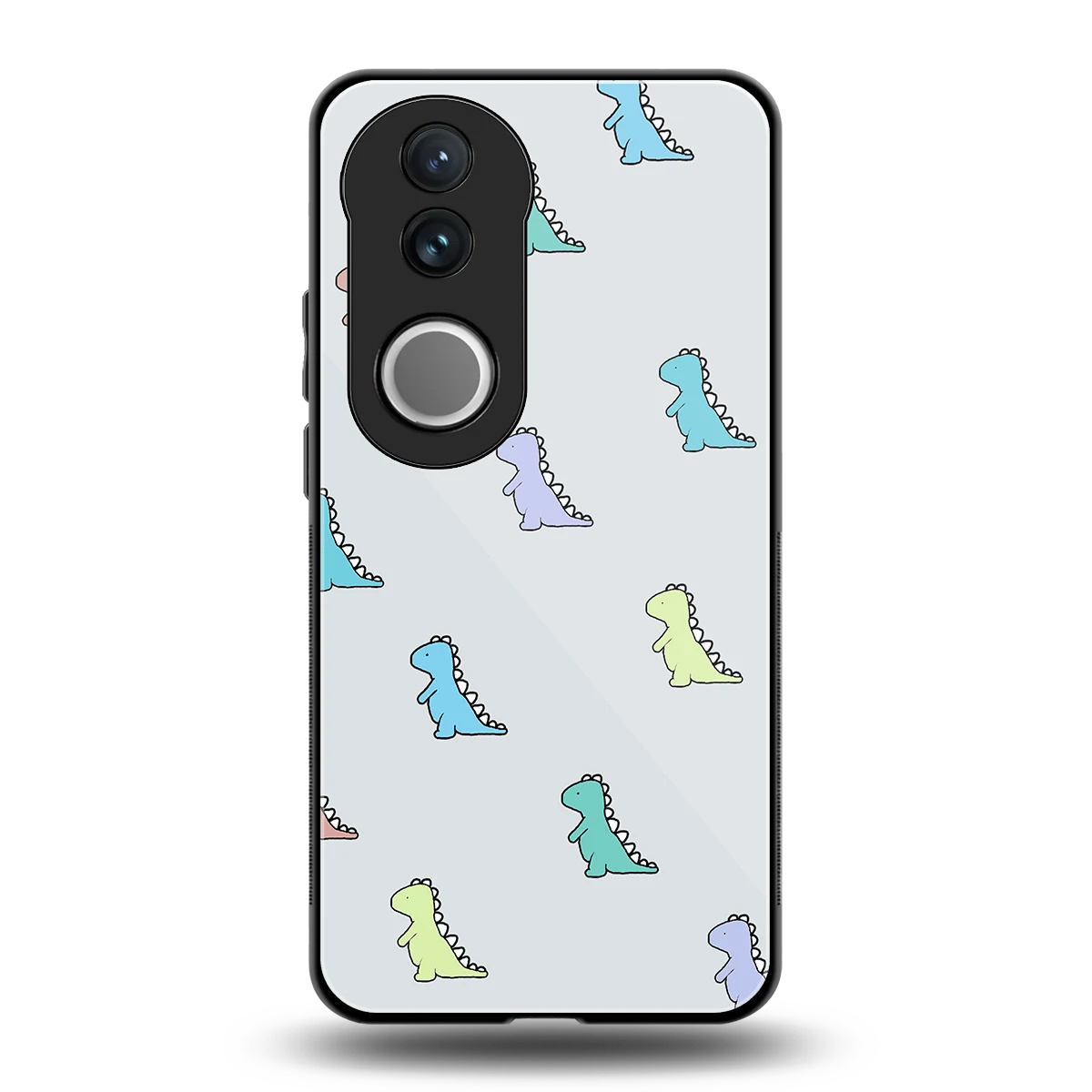 Dino back phone cover | glass case for vivo v50