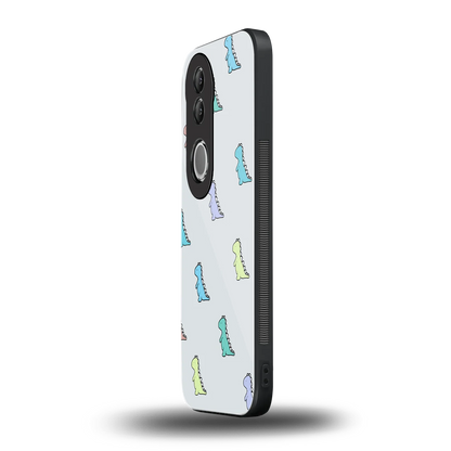 Dino vivo v50 mobile cover | shockproof glass phone case
