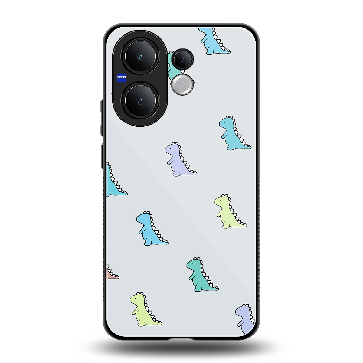 Dino back phone cover | glass case for vivo v60