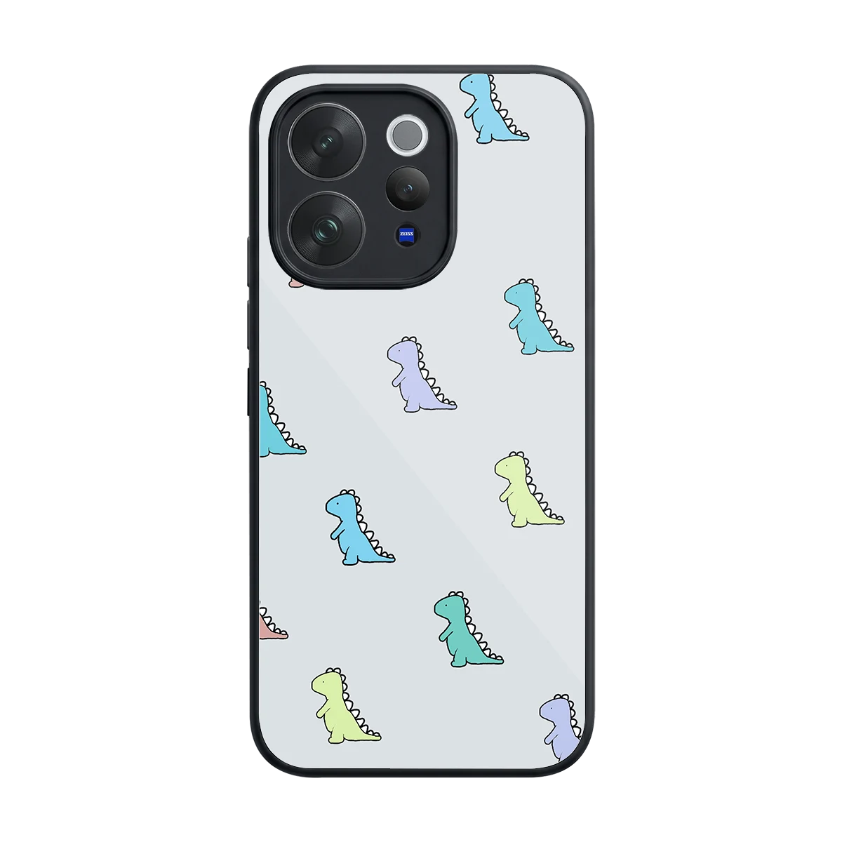 Dino back phone cover | glass case for vivo v70