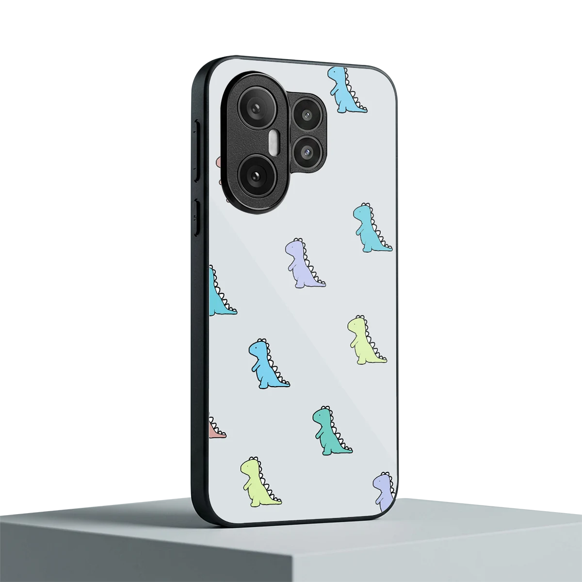 Dino vivo x200 fe mobile cover | shockproof glass phone case