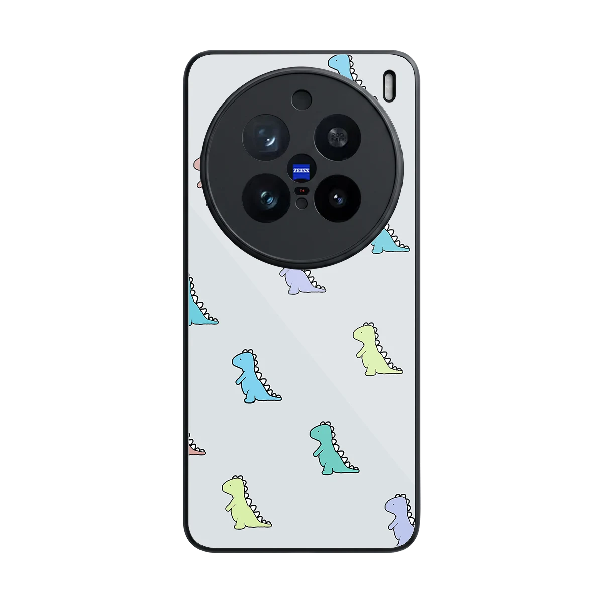 Dino back phone cover | glass case for vivo x200 pro