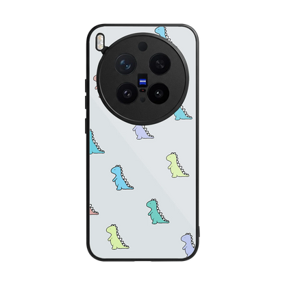 Dino back phone cover | glass case for vivo x300 pro