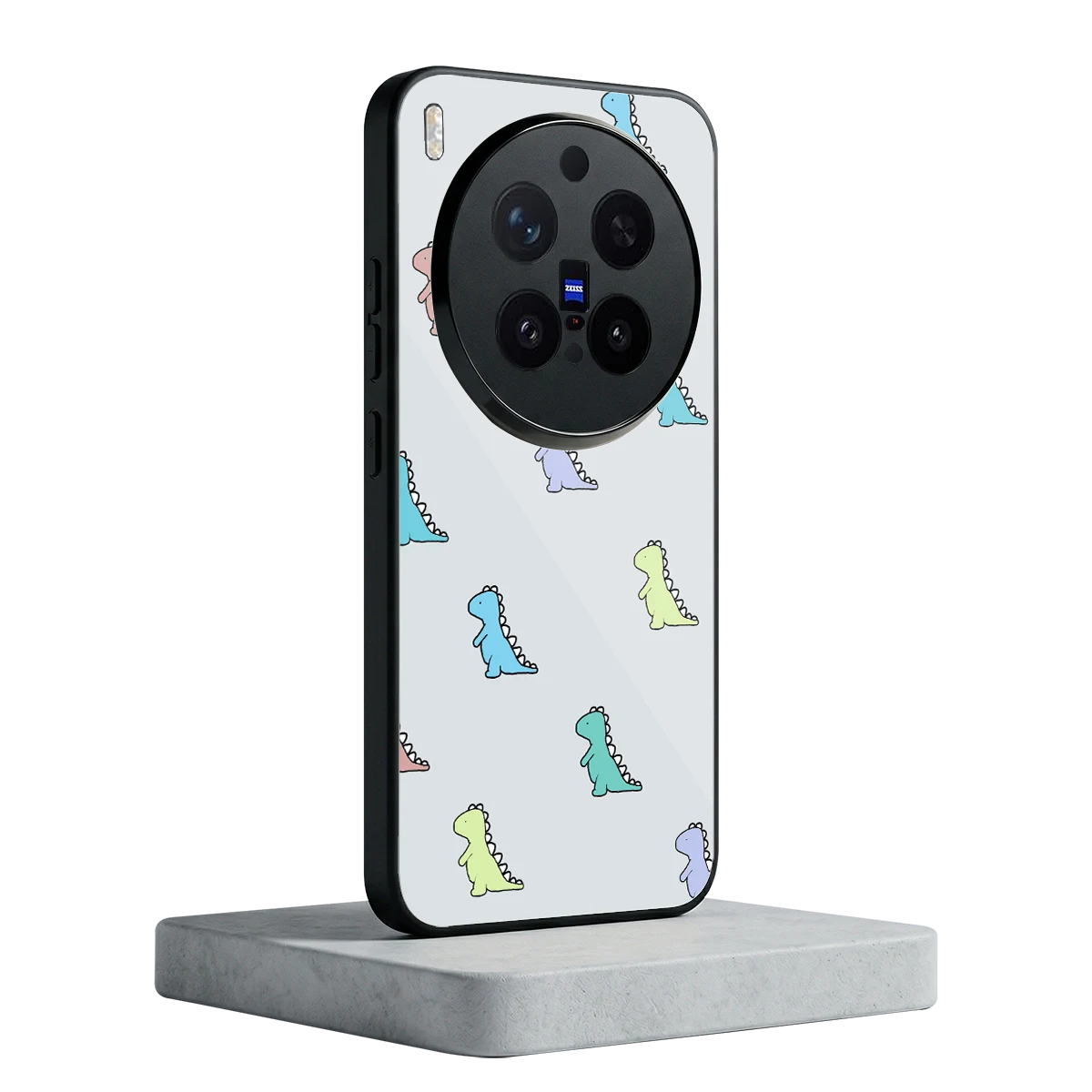 Dino vivo x300 pro mobile cover | shockproof glass phone case
