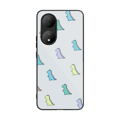 Dino back phone cover | glass case for Vivo-y100