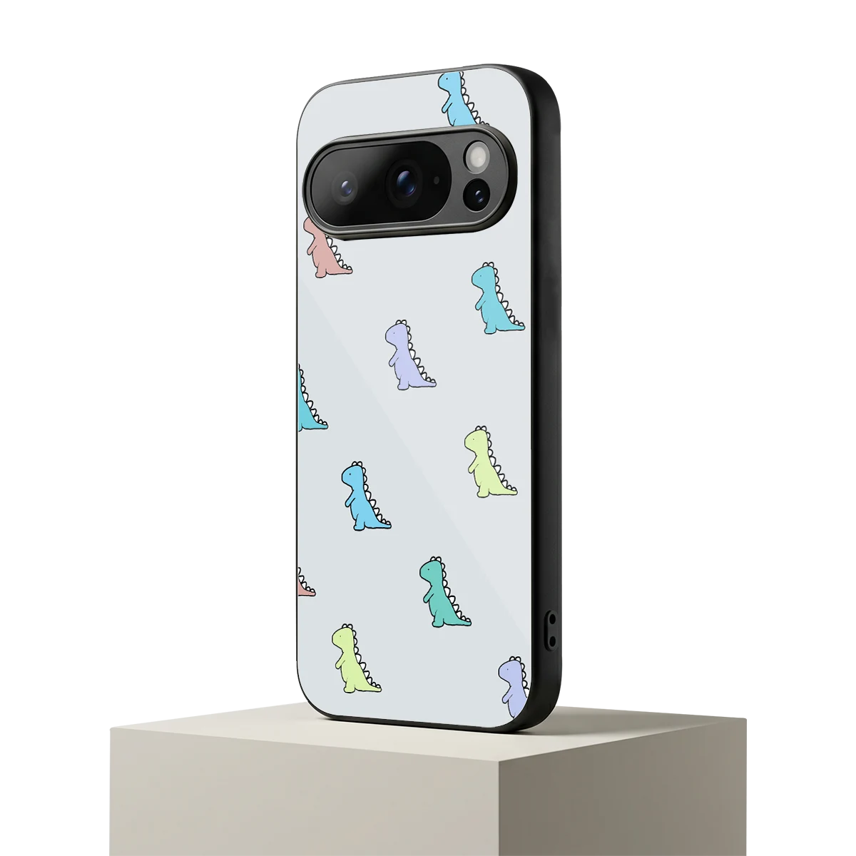 Dino google pixel 10 pro mobile cover | shockproof glass phone case