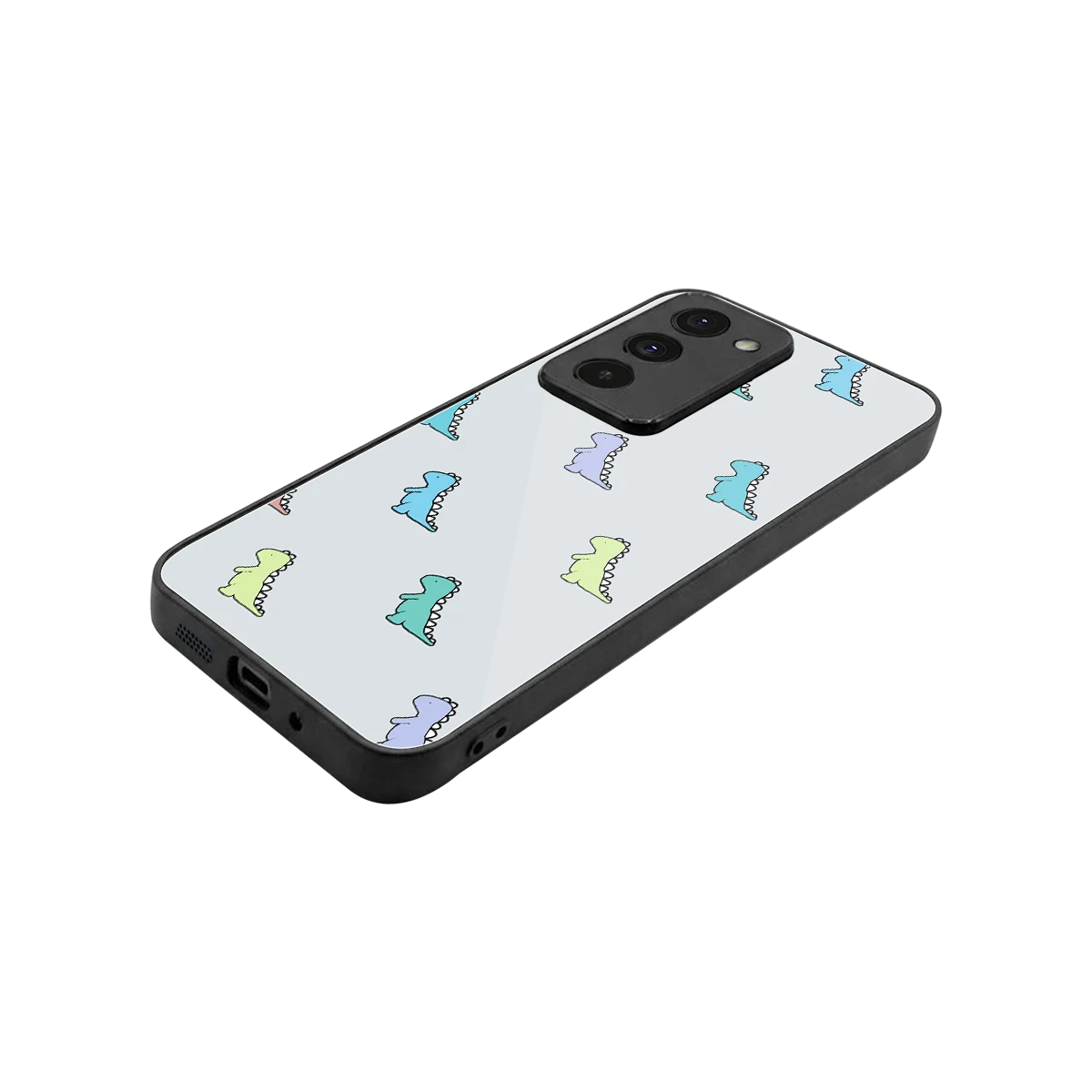 Dino stylish phone case for redmi 15 5g | glossy glass and slim fit