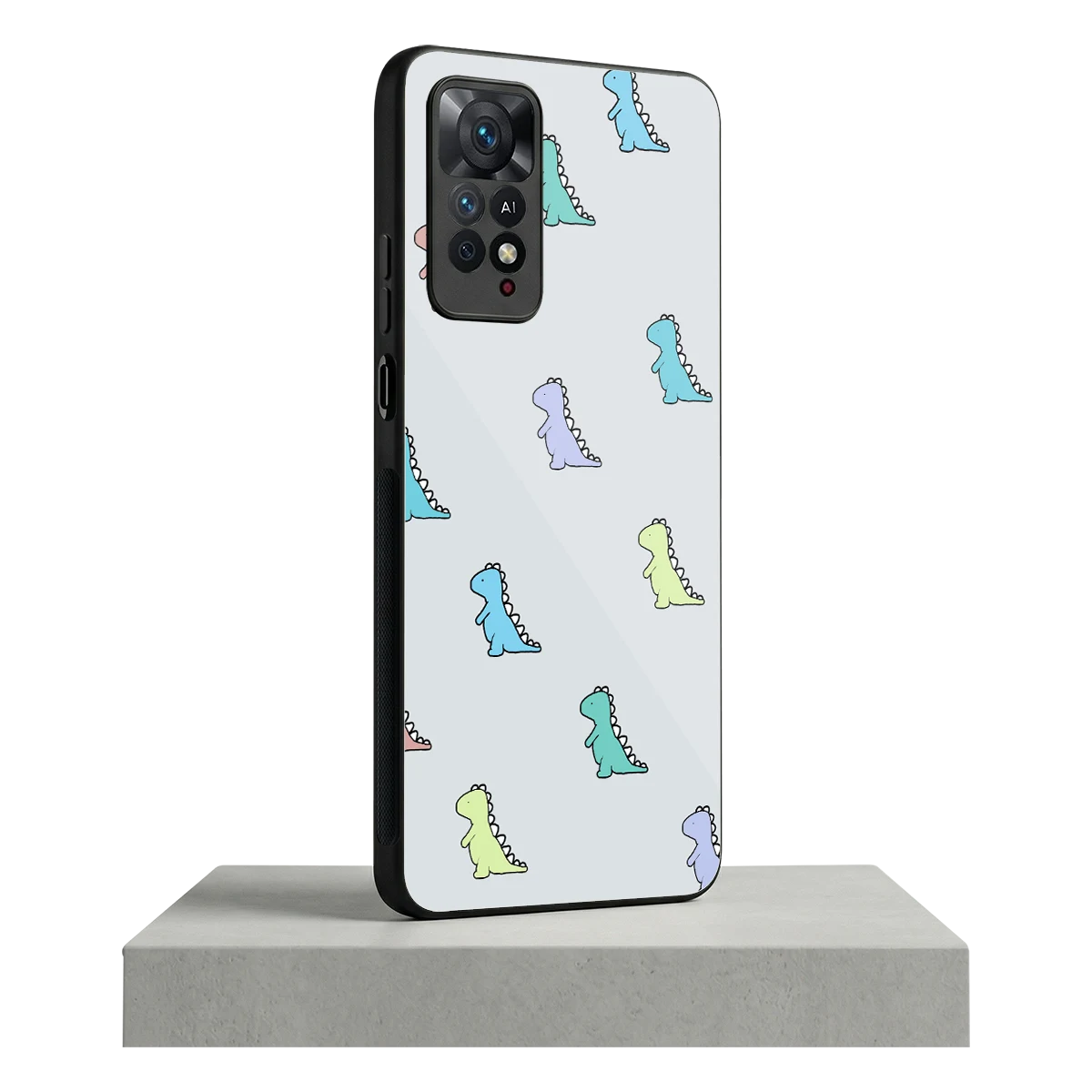Dino redmi note 11 pro mobile cover | shockproof glass phone case