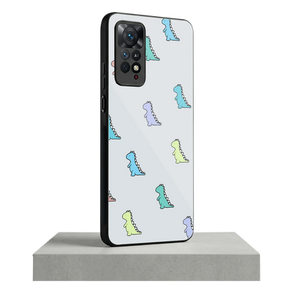 Dino redmi note 11 pro mobile cover | shockproof glass phone case