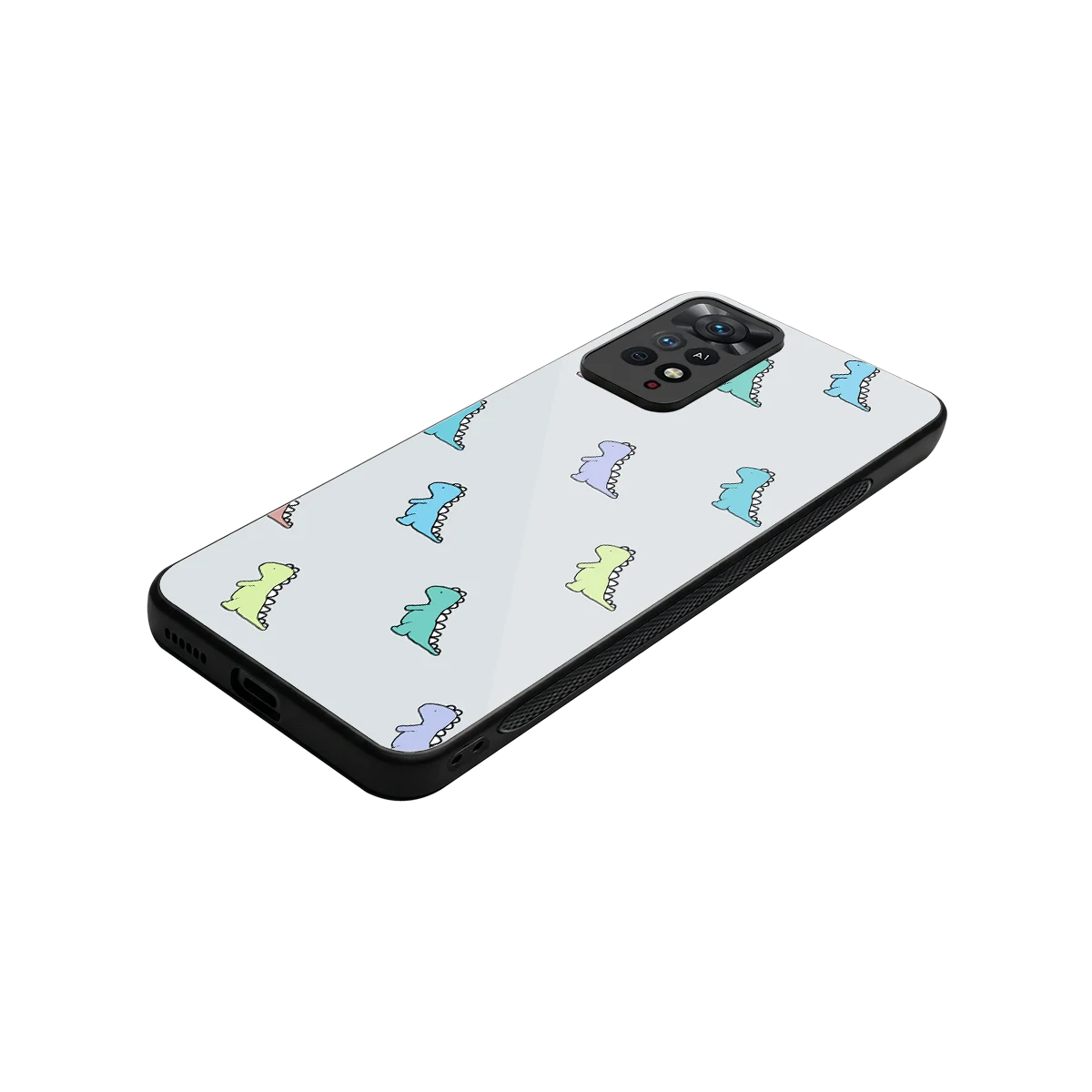Dino stylish phone case for redmi note 11 pro | glossy glass and slim fit