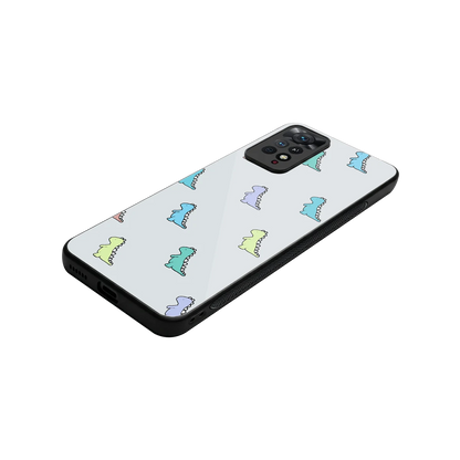Dino stylish phone case for redmi note 11 pro | glossy glass and slim fit
