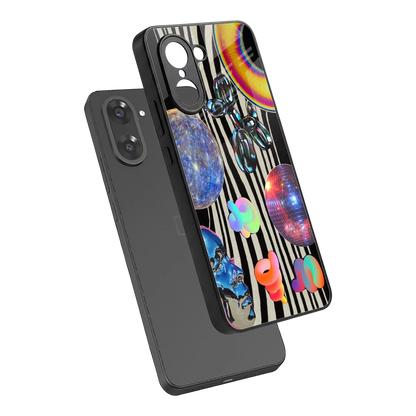 Disco Dream sleek oneplus nord ce5 5g cover with tempered glass back and TPU edges