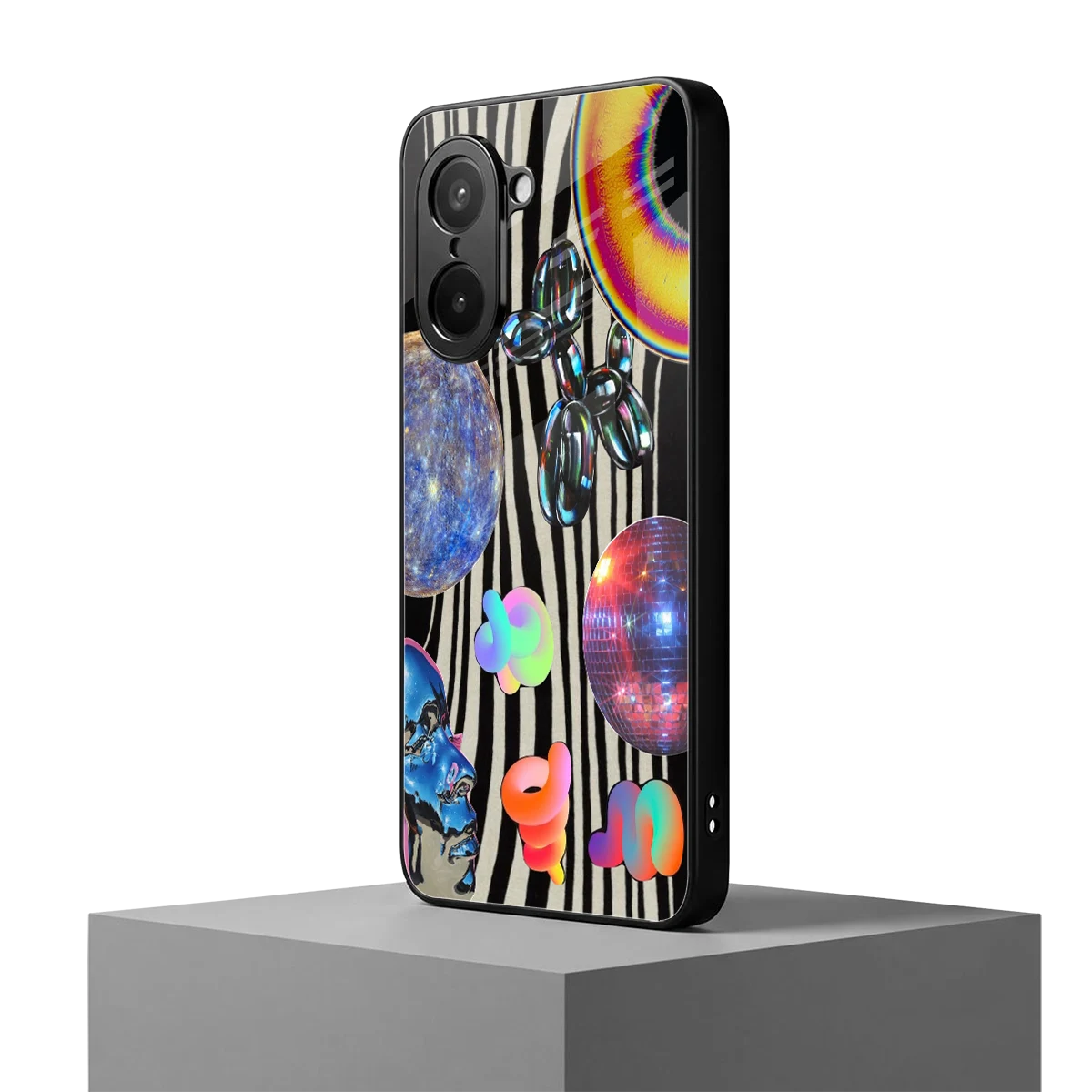Disco Dream oneplus nord ce5 5g mobile cover | shockproof glass phone case