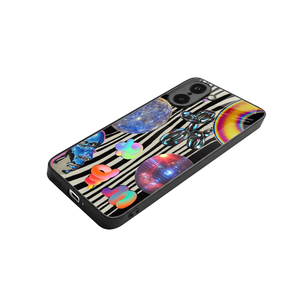 Disco Dream stylish phone case for oneplus nord ce5 5g | glossy glass and slim fit