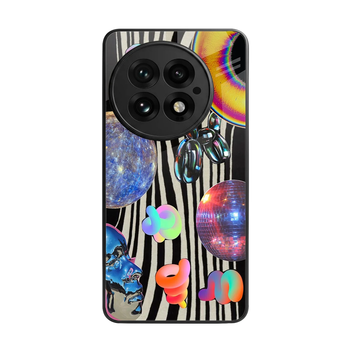 Disco Dream back phone cover | glass case for oneplus 13
