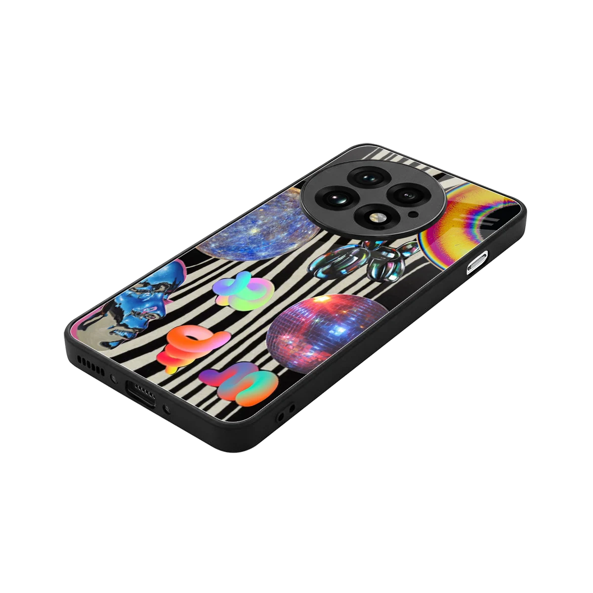 Disco Dream stylish phone case for oneplus 13 | glossy glass and slim fit