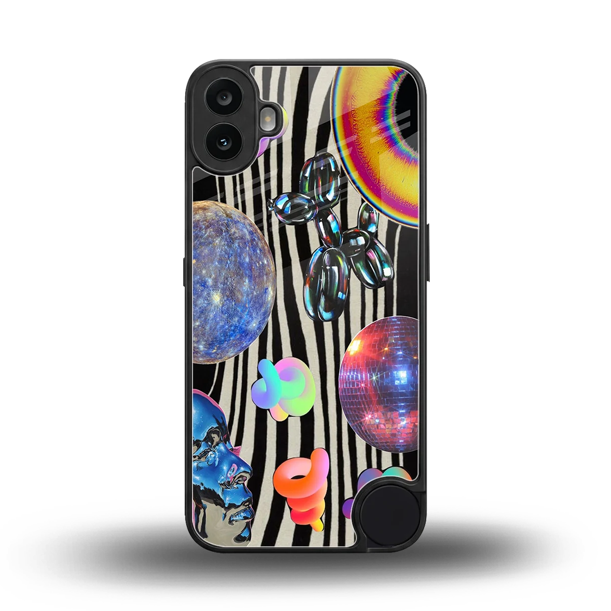 Disco Dream back phone cover | glass case for cmf nothing phone 1