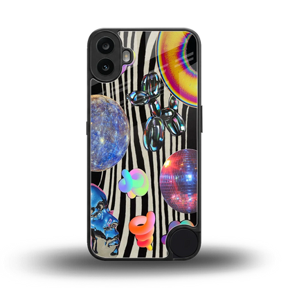 Disco Dream back phone cover | glass case for cmf nothing phone 1