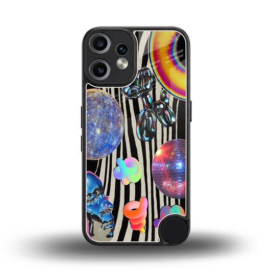 Disco Dream back phone cover | glass case for cmf nothing phone 2 pro