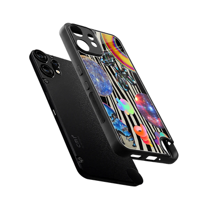 Disco Dream sleek cmf nothing phone 2 pro cover with tempered glass back and TPU edges
