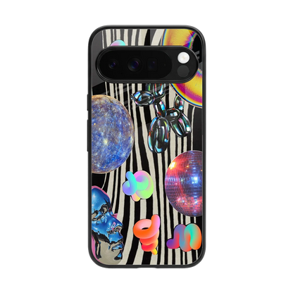 Disco Dream back phone cover | glass case for google pixel 10 pro xl
