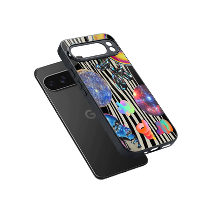 Disco Dream sleek google pixel 10 pro xl cover with tempered glass back and TPU edges