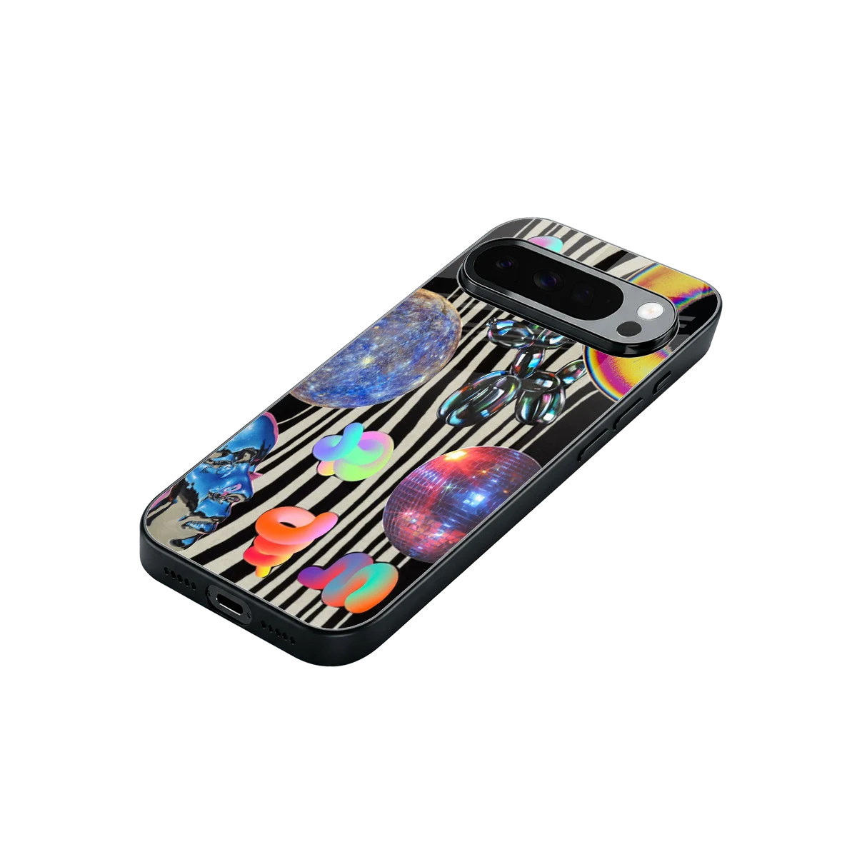 Disco Dream stylish phone case for google pixel 10 pro xl | glossy glass and slim fit
