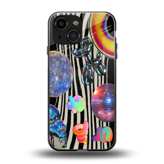 Disco Dream back phone cover | glass case for iphone 13 mini