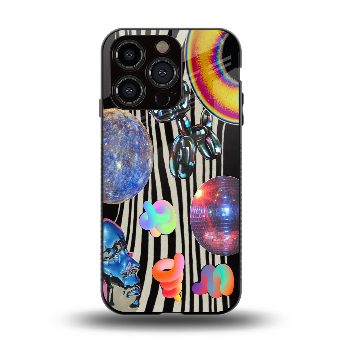 Disco Dream back phone cover | glass case for iphone 13 pro