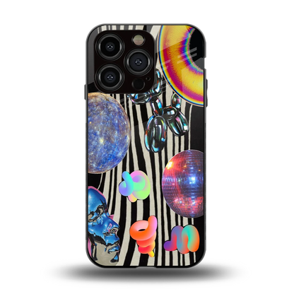 Disco Dream back phone cover | glass case for iphone 13 pro