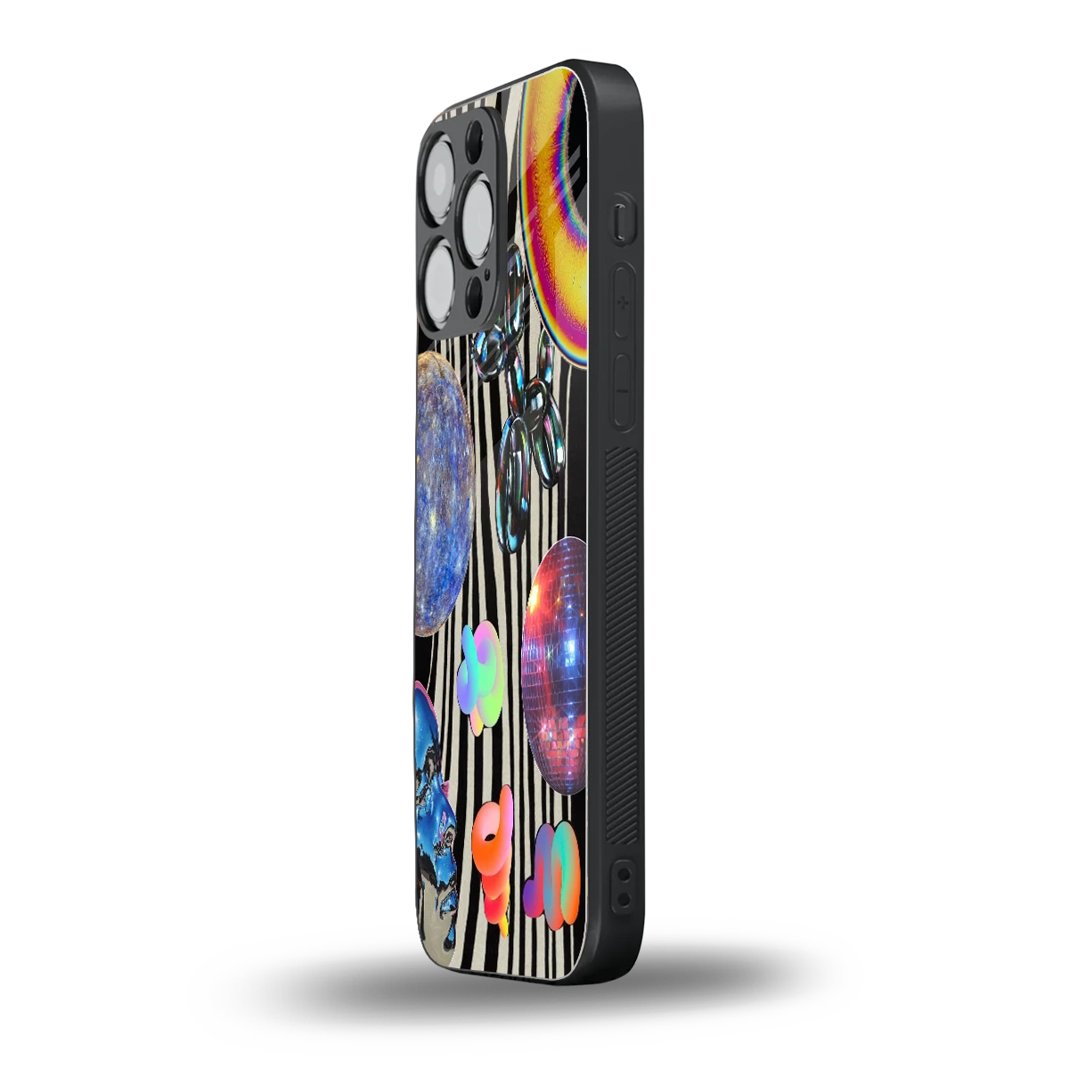Disco Dream iphone 15 pro max mobile cover | shockproof glass phone case