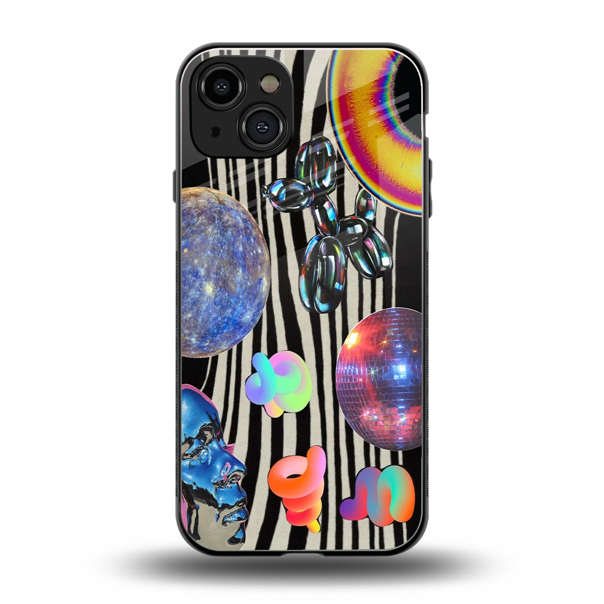Disco Dream back phone cover | glass case for iphone 15