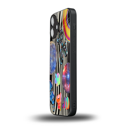 Disco Dream iphone 16 plus mobile cover | shockproof glass phone case