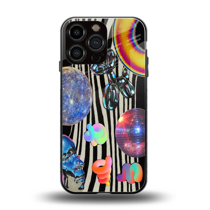 Disco Dream back phone cover | glass case for iphone 16 pro max