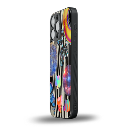 Disco Dream iphone 16 pro max mobile cover | shockproof glass phone case