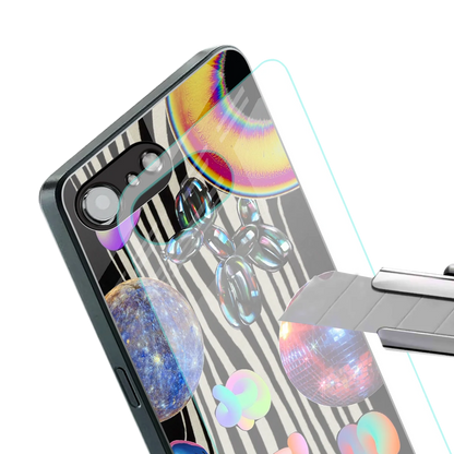 Disco Dream stylish phone case for iphone 16e | glossy glass and slim fit