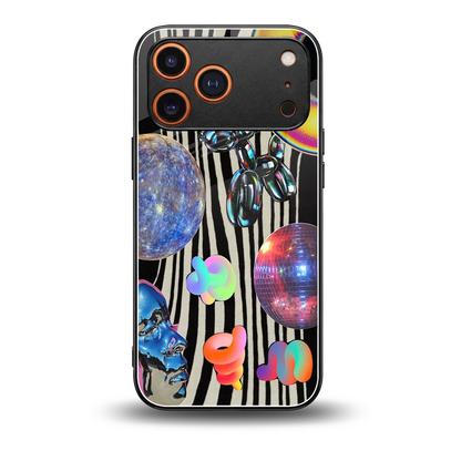 Disco Dream back phone cover | glass case for iphone 17 pro