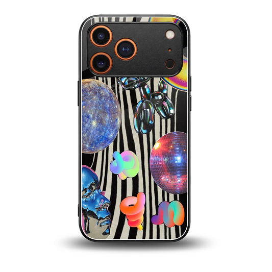 Disco Dream back phone cover | glass case for iphone 17 pro max
