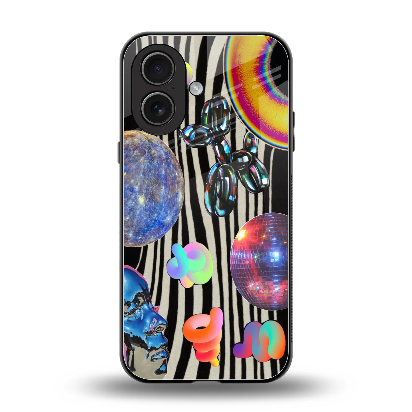 Disco Dream back phone cover | glass case for iphone 17